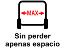 Sin perder apenas espacio MAX